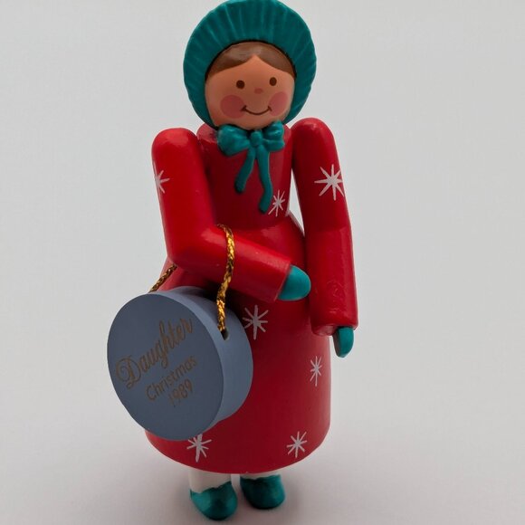 Hallmark Keepsake Daughter 1989, Wooden Vintage Christmas Ornament - Picture 1 of 11